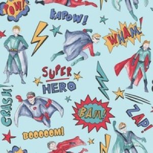 Arthouse Superhero Wallpaper Blue