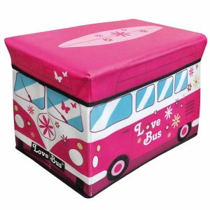 Camper Van, Girls Pink and Blue, Jumbo Storage Box