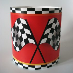 Chequered Flag Ceiling or Lamp Shade