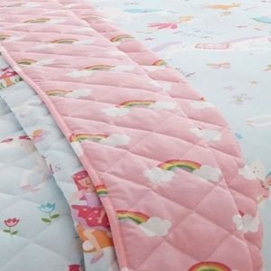 Unicorns and Rainbows Quilted Throw