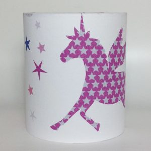 Unicorns and Stars Medium Fabric Light Shade