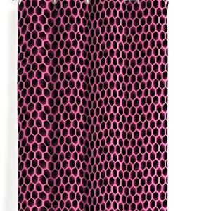 Geometric, Neon Curtains 66 x 72 Inch