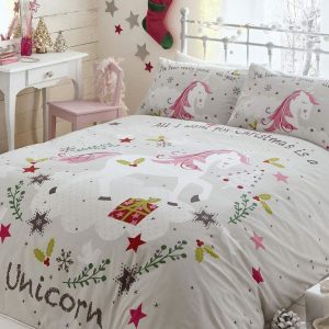 Wishing for Unicorns, Christmas King Size Bedding