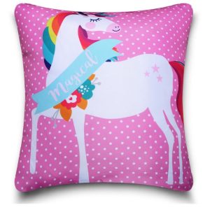Unicorn Fairytale, Girls Bedroom Cushion Cover 40 x 40 cm