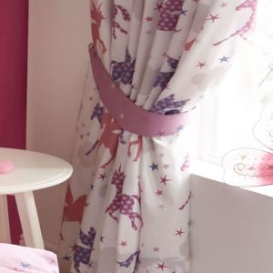 Unicorns and Stars Curtains 54s