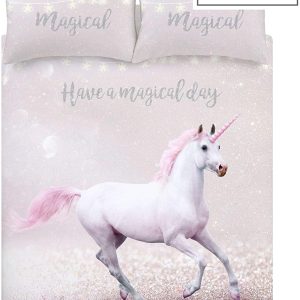 Catherine Lansfield Enchanted Unicorn Single Bedding.