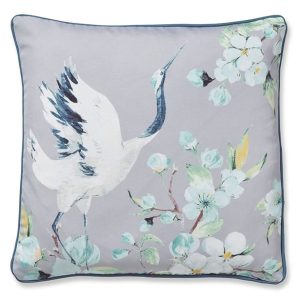 Catherine Lansfield Heron Cushion Cover Grey, 43x43cm