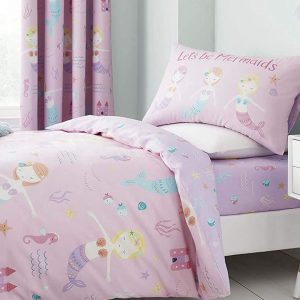 Catherine Lansfield Lets Be Mermaids Toddler Bedding
