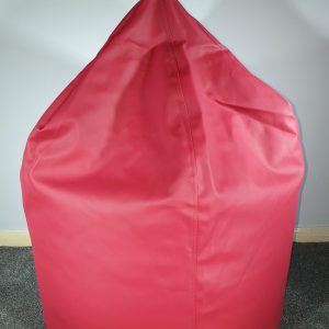 Brick Red, Faux Leather, Adult Sized, Large Bean Bag.