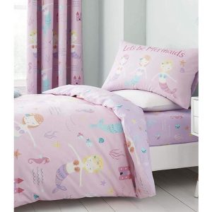 Catherine Lansfield Lets Be Mermaids Single Duvet Cover