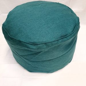Blue Herringbone Bean Cube, Foot Stool 50 x 50 x 30 cm