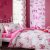 Catherine Lansfield Girls Pink and White Butterfly Eyelet Curtains 66 x 72-Inch